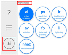 Image of location of Workspaces and different workspaces.